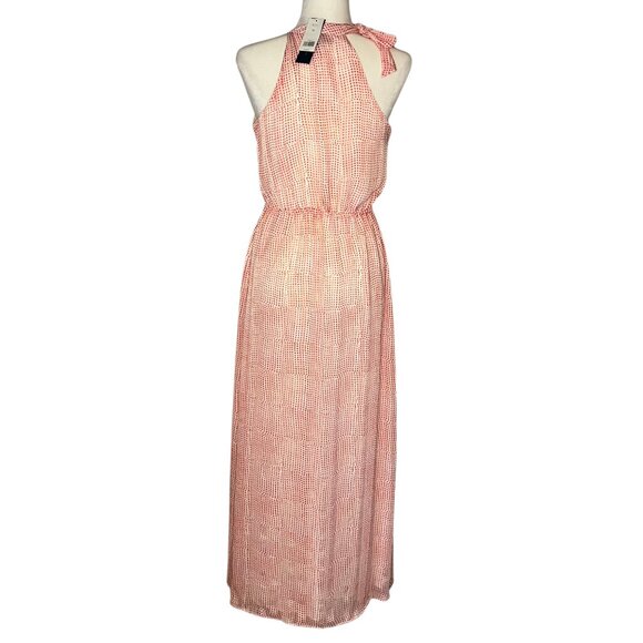 Banana Republic Red & White Geometric Maxi Dress – NWT, Size XS - Picture 7 of 10
